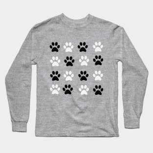 COOL PAWSOME PAW PRINT DESIGN DOG CAT PET LOVERS Long Sleeve T-Shirt